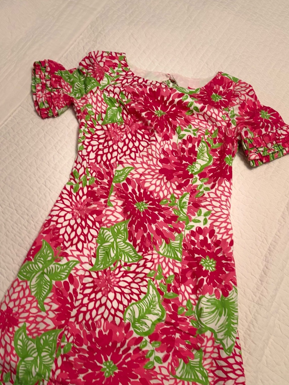 Lily Pulitzer Pink & Green Floral Dress